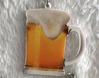 Beer Mug Necklace or Earrings (18,301)