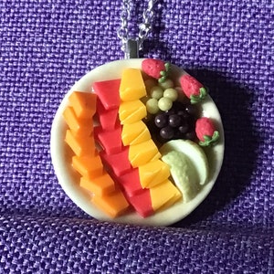 Mixed Fruit Plate Necklaces (10,091)