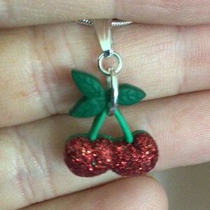 Cherries Necklace or Earrings (2065)