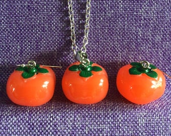 Persimmon Necklace or Earrings (20,051)