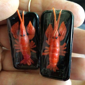 Lobster Necklace and Earrings (19,804)