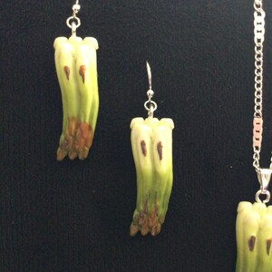 Asparagus Necklace or Earrings (13,094)