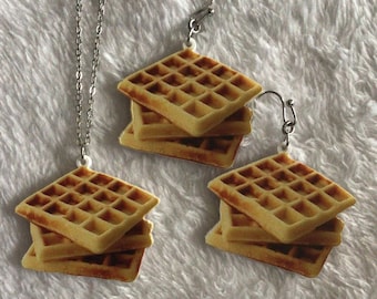 Naszyjnik lub kolczyki Waffles (18,149)