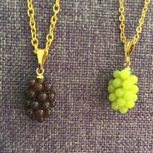Grape Cluster Necklace or Earrings (12,009)