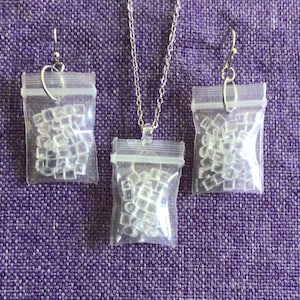 Bag of Ice Necklace and Earrings (27,051)
