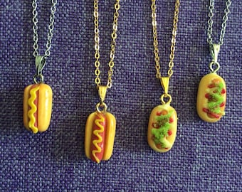 Hot Dog Necklace or Earrings (12,064)