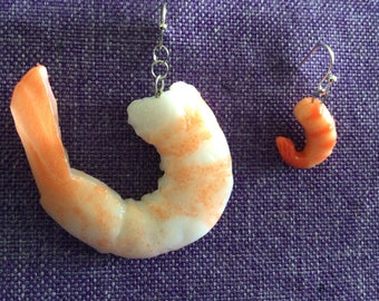 Shrimp Necklace or Earrings (10,086)