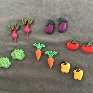 Veggie/Fruit Flatback Earrings (2060)