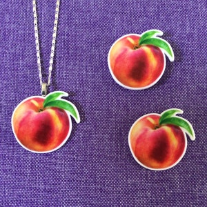 Peach Necklace or Earrings (10,065)