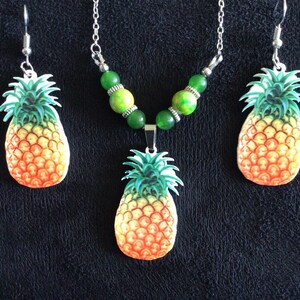 Pineapple Necklace or Earrings (13,033)