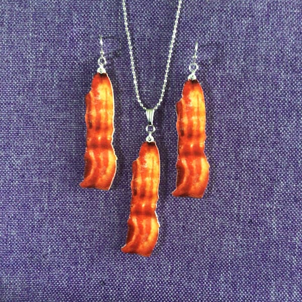 Bacon Necklace or Earrings (11,632)