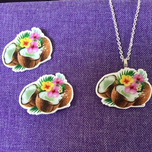 Coconut Necklace or Earrings (10,070)