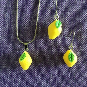 Citroenketting of oorbellen (12.028)