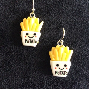 French Fries Necklace or Earrings (11,713)