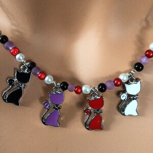 Cats Necklace or Earrings (1415)