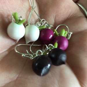 Beet Root Earrings (9007)