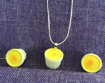 Crème Brûlée Necklace or Earrings (11,639)
