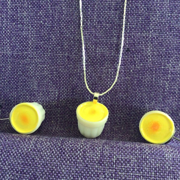 Crème Brûlée Necklace or Earrings (11,639)