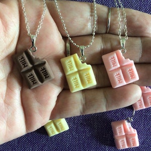 Chocolate Bar Necklace or Earrings 12,040 image 6