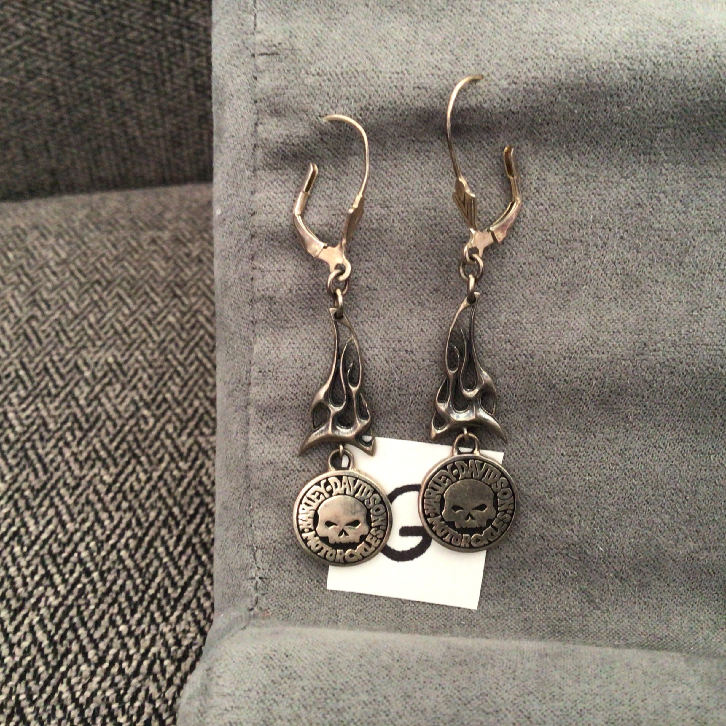 Biker Earrings 1135 Etsy