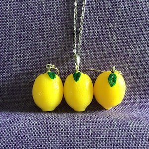 Citroenketting of oorbellen (12.020)