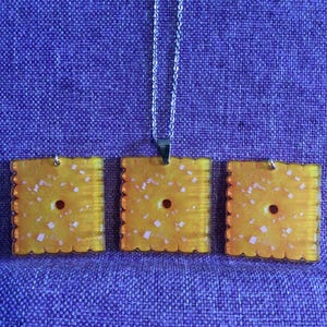 Cheese Cracker Halskette und Ohrringe (25.056)