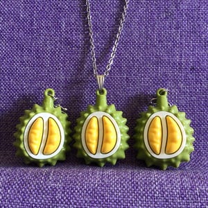 Durian Fruit Necklace and Earrings (27,063)