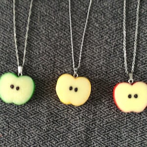 Apple Slice Necklaces and Earrings (1505)