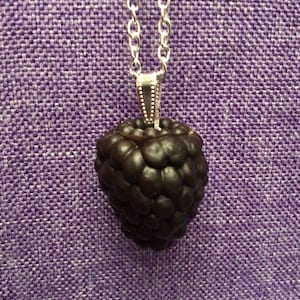 Black Raspberry Necklace or Earrings (10,191)