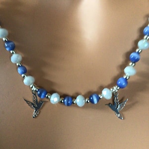 Hummingbird Necklace or Earrings (1082)