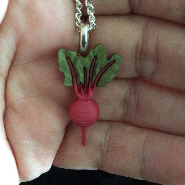 Beet Root Necklace or Earrings (1406)