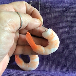 Shrimp Necklace or Earrings (10,086)