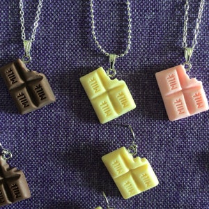 Chocolate Bar Necklace or Earrings 12,040 image 5