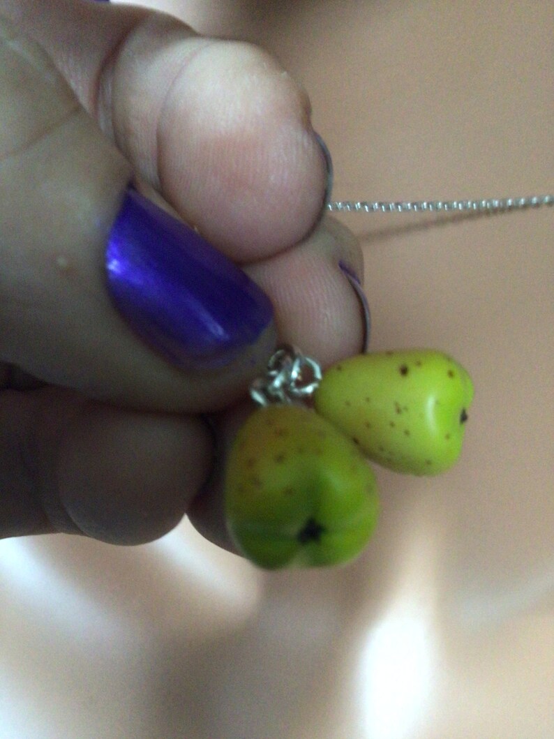 Yellow Pear Necklace and Earrings 1595