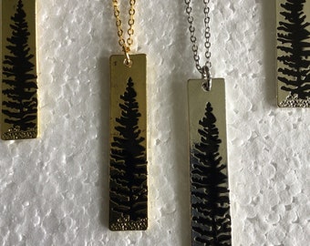 Pine Tree Necklace or Earrings (19,818)