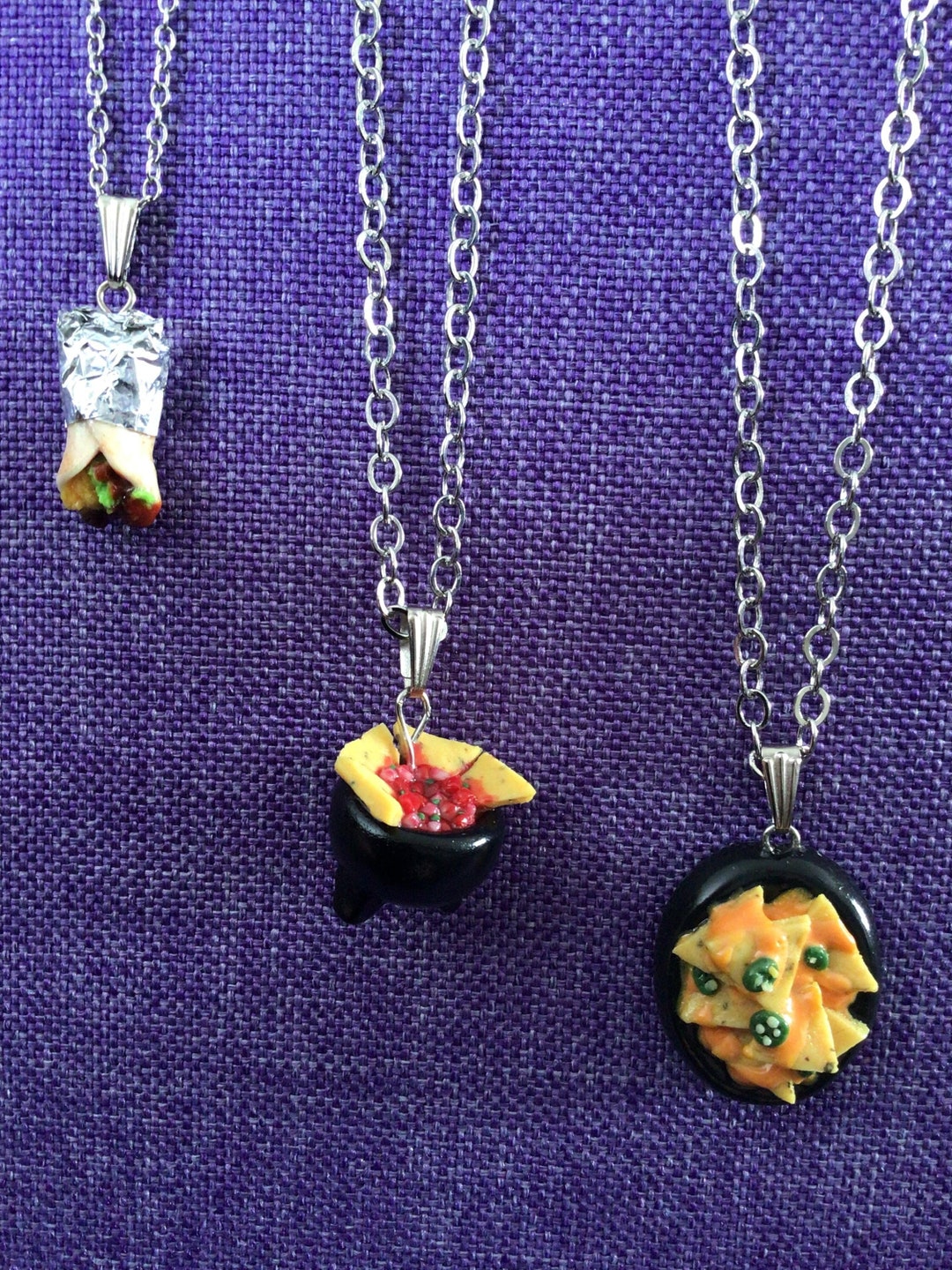 Burrito or Chips & Salsa or Nachos Necklaces 10,054 Etsy