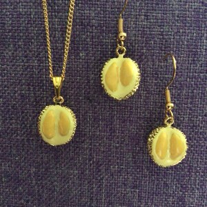 Durian Fruit Necklace or Earrings (14,034)