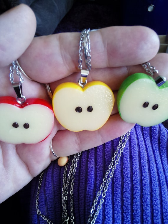 Apple Slice Necklaces and Earrings (1505) - Etsy