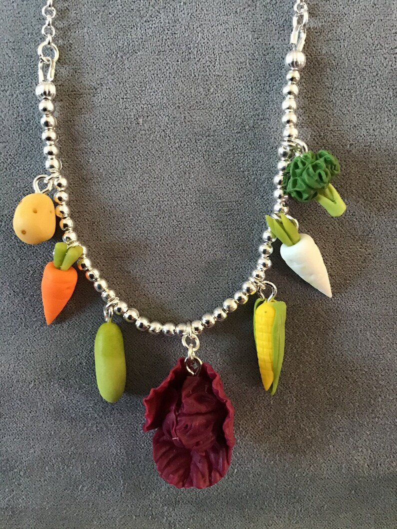 Vegetable Necklace Set Etsy