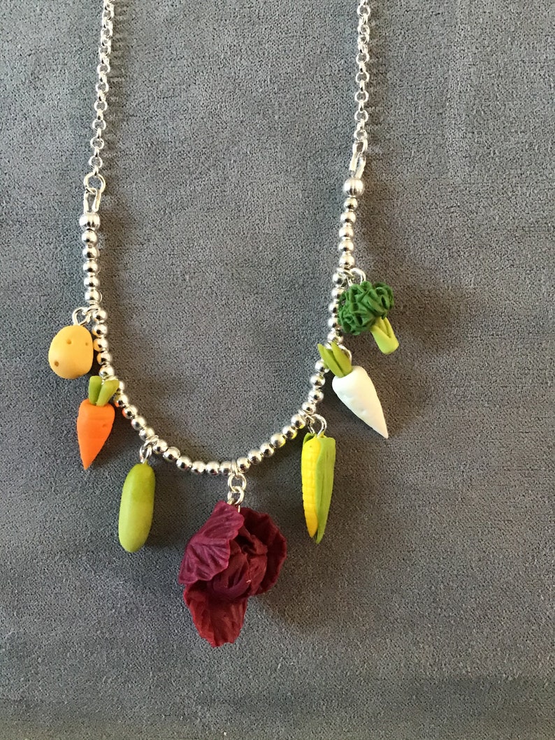 Vegetable Necklace Set Etsy