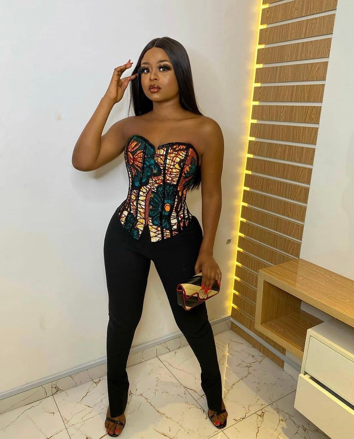 Ankara Top for women corset top women top office top Ankara Etsy