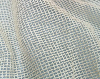 Cotton Mesh Fabric for Fruit and Vegetable Bag, Warp Knit Lace Mesh Fabric, Fabric for Women Cloth DIY, FB84