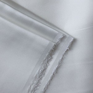 16 Momme 100% Mulberry Silk Fabric by the Meter Yard, Natural Mulberry Silk Pure Silk Fabric for Clothing Bedding, FB173