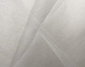 8 Momme 100 % Mulberry Silk Fabric by the Meter, Real Silk Organza, Natural Mulberry Silk Pure Silk Fabric for Clothing Bedding, FB168