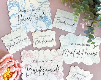 Bridesmaid Proposal Card: Physical Print with envelope, Will You Be My Bridesmaid?