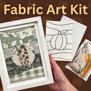 Kinusaiga Pumpkin Pattern Kit, Foam and Template, No Sew Fabric Art
