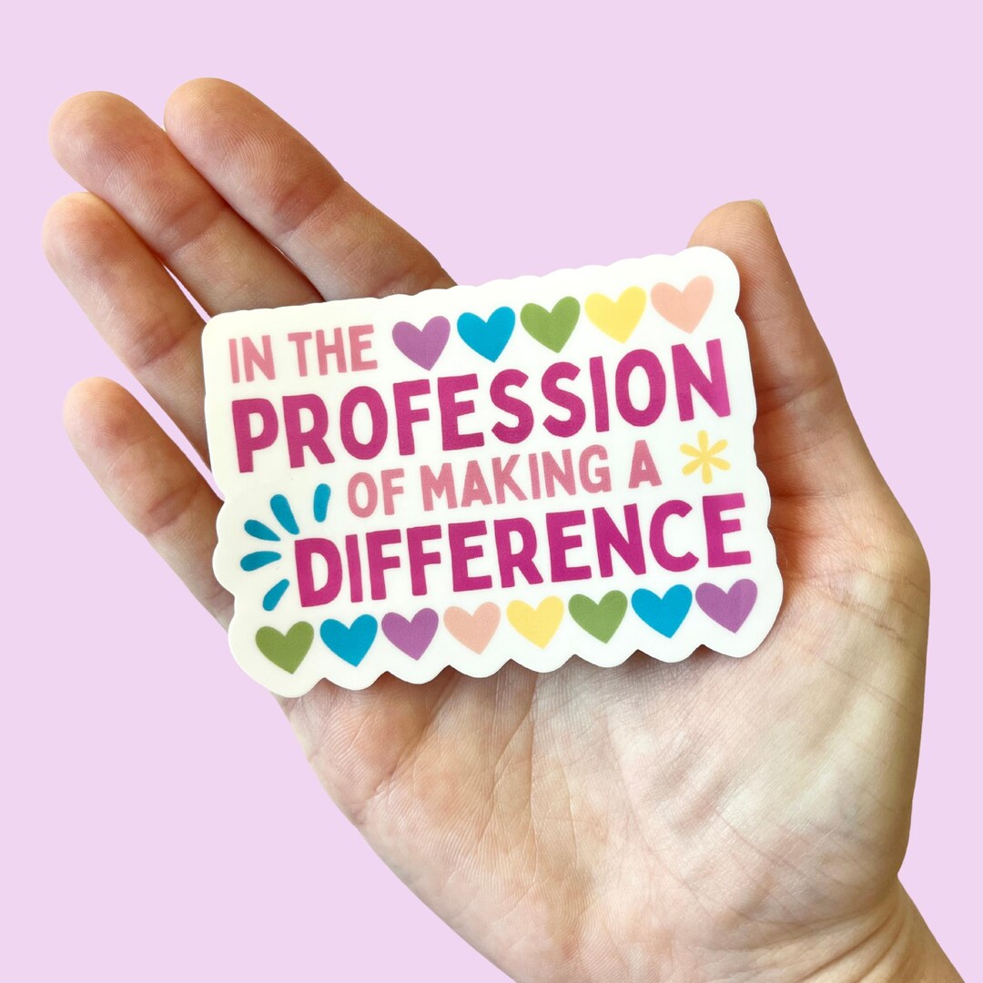 Making a Difference Sticker: Waterproof Vinyl Gift - Etsy