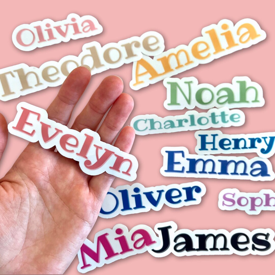 Custom Name Sticker: Personalized Waterproof Permanent Vinyl, Laptop ...