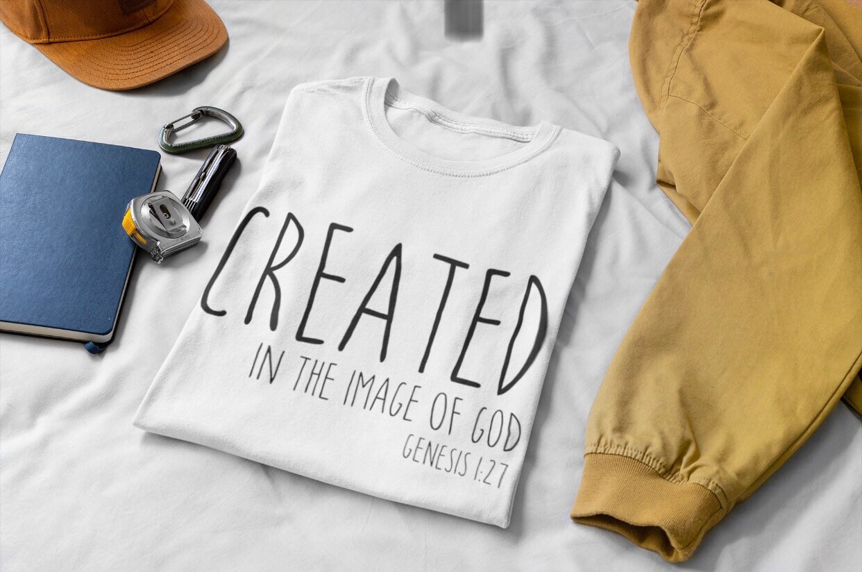 Created in the Image of God TShirt Christian Shirt Gods Etsy