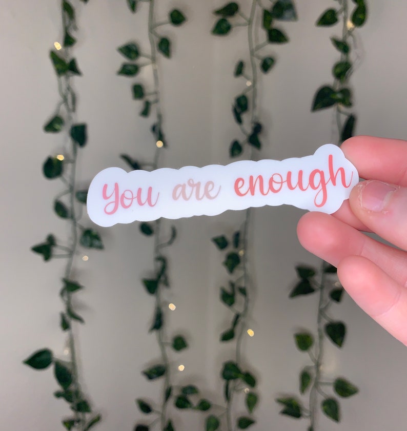 Stay Calm Sticker You Are Enough Sticker Positive Energy Sticker Sticker Pack Pack of 5 Stickers Cute Aesthetic Sticker Pack Flowers